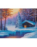 Диамантен гоблен Ideyka - Зима, 40 х 50 cm