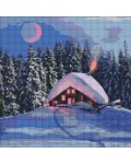 Диамантен гоблен Ideyka - Зимна приказка, 40 х 40 cm