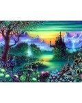 Диамантен гоблен MagicArt Premum  - Вълшебно кралство, 30 х 40 cm, с кръгли мъниста + AB