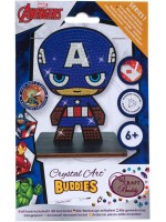 Диамантена фигурка Craft Buddy - Капитан Америка
