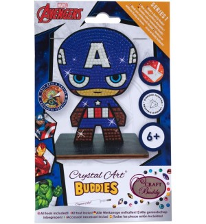 Диамантена фигурка Craft Buddy - Капитан Америка