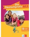 Die Deutschprofis A1.1 Kurs- und Übungsbuch mit Audios und Clips. Hybride Ausgabe / Немски език - ниво A1.1: Учебник и учебна тетрадка + онлайн материали
