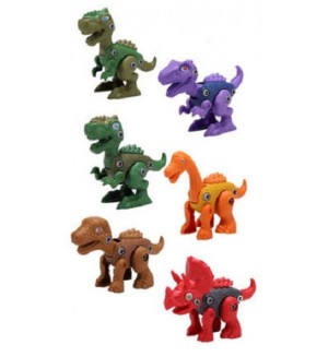 Динозавър за сглобяване Raya Toys - Яйце, бежово