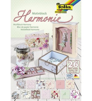 Дизайнерско блокче с хартии и картони Folia - Хармония