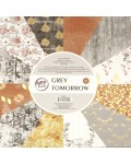 Дизайнерски картон Ем Арт - Grey Tomorrow, 230 g/m2, 30.5 x 30.5 cm, едностранен (12 дизайна, 24 листа)