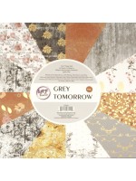 Дизайнерски картон Ем Арт - Grey Tomorrow, 230 g/m2, 30.5 x 30.5 cm, едностранен (12 дизайна, 24 листа)
