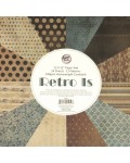 Дизайнерски картон Ем Арт - Retro, 180 g/m2, 30.5 x 30.5 cm, едностранен (12 дизайна, 24 листа)