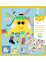 Игра създай със стикери Djeco - Морски обитатели Игра създай със стикери Djeco - Морски обитатели