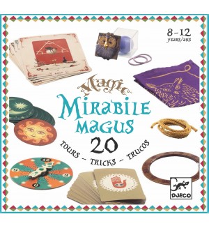 Детски комплект за фокуси Djeco - Mirable Magus, 20 фокуса