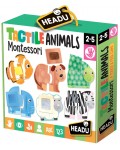 Образователен комплект Headu Montessori - Докосни и опознай животните