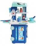 Докторски комплект 3 в 1 Raya Toys - Куфар-камион, 29 части 