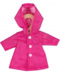 Дреха за кукла Bigjigs - Розов дъждобран, 25 cm Дреха за кукла Bigjigs - Розов дъждобран, 25 cm
