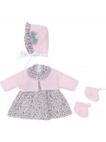 Дрехи за кукла Asi Dolls - Лея, рокля, шапка и терлички, 46 cm