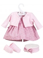 Дрехи за кукла Asi Dolls - Мария, рокля, жилетка, лента за глава и чорапи, 43 cm