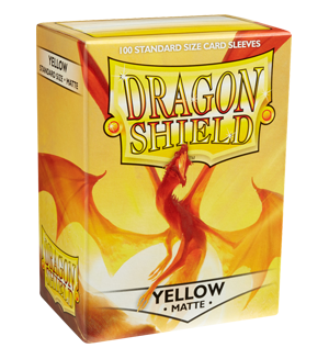 Dragon Shield Standard Sleeves - Жълти, матови (100 бр.)