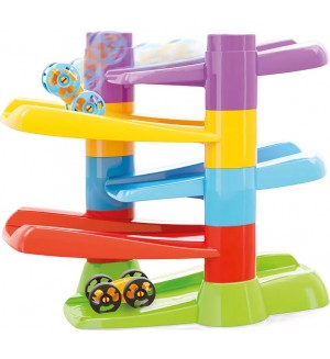 Дтеска писта Quercetti - Flip Car Race Track, с 2 колички