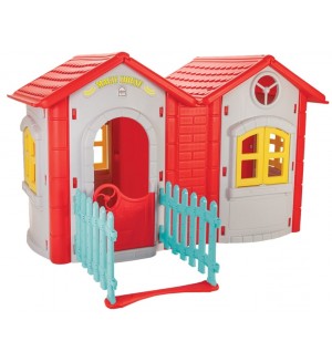 Двойна къща за игра Pilsan - Magic House, сива