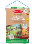 Двустранен пъзел 2 в 1 Melissa & Doug - Потърси и намери, 48 части