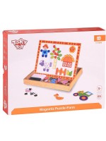 Двустранна магнитна дъска Tooky Toy - Ферма