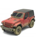 Джип с радиоуправление Rastar - Jeep Wrangler Rubicon Muddy Version Radio/C, червен, 1:24
