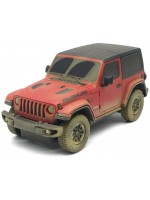 Джип с радиоуправление Rastar - Jeep Wrangler Rubicon Muddy Version Radio/C, червен, 1:24