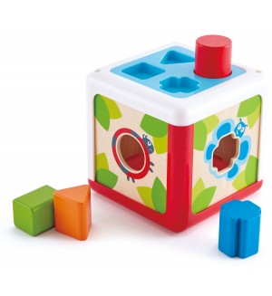 Детска игра за сортиране Hape - Кутия за сортиране на форми