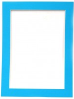 Единична рамка от картон Ем Арт - 700 g/m2, за хартия с формат А4, външен размер 26.4 x 35 cm, синя Единична рамка от картон Ем Арт - 700 g/m2, за хартия с формат А4, външен размер 26.4 x 35 cm, синя