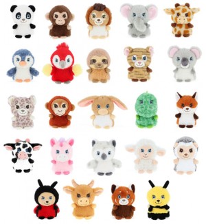 Екологична плюшена играчка Keel Toys Keeleco Adoptable World - Животинче, 10 cm, асортимент