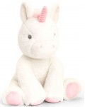Eкологична плюшена играчка Keel Toys Keeleco - Бебе еднорог, 25 cm