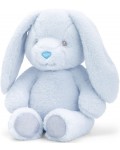 Eкологична плюшена играчка Keel Toys Keeleco - Бебе зайче, синьо, 16 cm