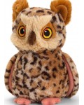 Екологична плюшена играчка Keel Toys Keeleco - Бухал, 19 cm