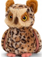 Екологична плюшена играчка Keel Toys Keeleco - Бухал, 19 cm