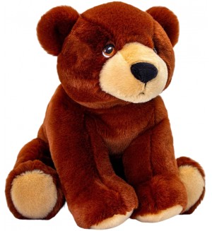 Екологична плюшена играчка Keel Toys Keeleco - Кафява мечка, 18 cm