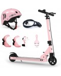 Електрически скутер Buki Ride - Розово злато, с аксесоари, 125 mm