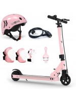 Електрически скутер Buki Ride - Розово злато, с аксесоари, 125 mm