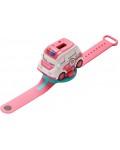 Електронна играчка Raya Toys - Кола-часовник, бърза помощ