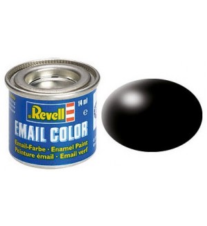 Eмайлна боя Revell - Копринено черно (R32302)