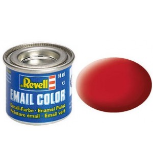 Eмайлна боя Revell - Наситено червено, мат (R32136)