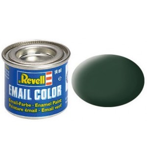 Eмайлна боя Revell - Тъмнозелено, мат (R32168)