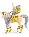 Фигурка Schleich Bayala - Фея Сира, с цветен еднорог