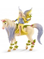 Фигурка Schleich Bayala - Фея Сира, с цветен еднорог