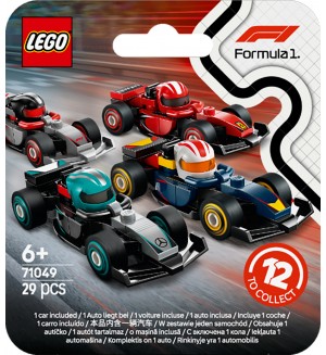 Фигура изненада LEGO Minifigures Formula 1 - F1 състезателни коли, асортимент (71049)