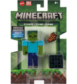 Фигура Minecraft - Зомби с капан, 8 cm