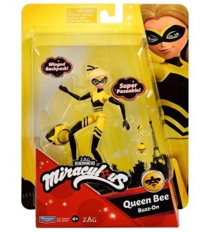 Фигура Playmates Miraculous - Queen Bee, Buzz-On, с аксесоари