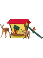 Игрален комплект Schleich Farm World - Хранилка за горски животни