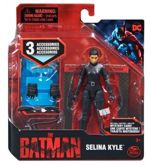 Фигура Spin Master DC Batman - Селина Кайл, с аксесоари, 10 cm