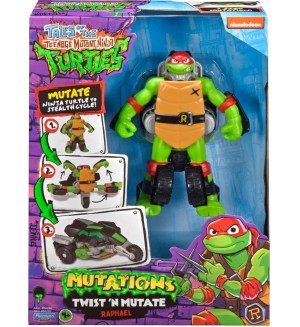 Фигура Playmates TMNT Twist and Mutate - Трансформираща се костенурка, Рафаел