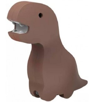 Фигура за сглобяване Raya Toys - Магнитен динозавър, кафяв