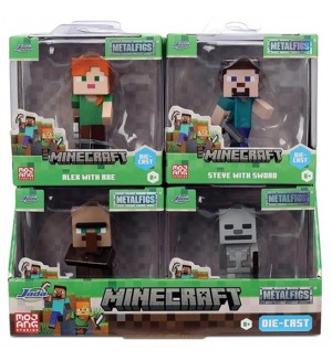 Фигурка Jada Toys - Minecraft, 6.5 cm, Wave 4, асортимент