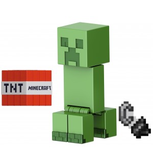 Фигурка Minecraft - Creeper, with TNT Block and Steel